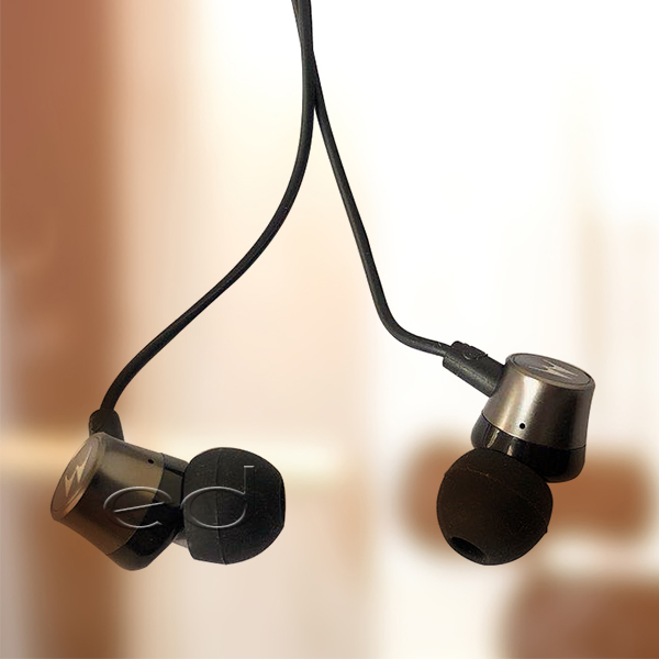 Motorola Metal Earbuds In-Ear Headphones - Black